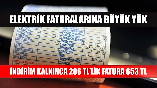 Elektrik Faturalarına Büyük Yük: İndirim Kalkınca 286 TL'lik Fatura 653 TL