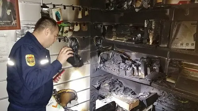 Elektrik kontağından yangın çıktı