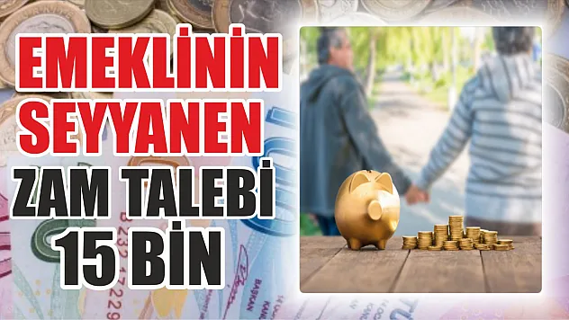 Emeklinin seyyanen zam talebi 15 bin TL! 