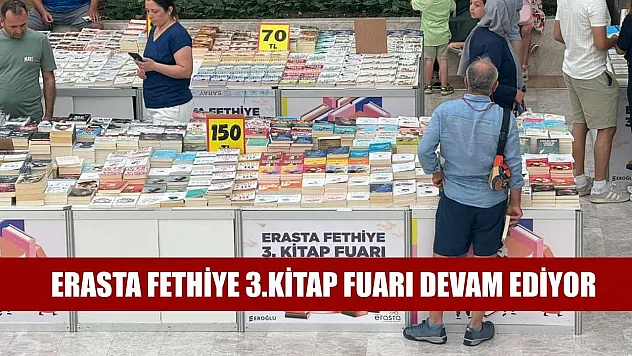 Erasta Fethiye 3.Kitap Fuarı Devam Ediyor
