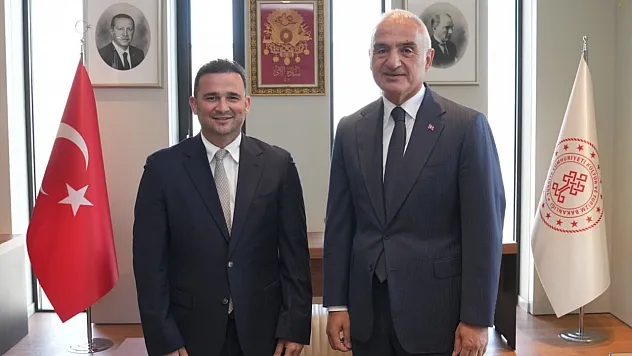Ercan Torunoğulları, Kültür ve Turizm Bakanı Mehmet Nuri Ersoy'u Ziyaret Etti