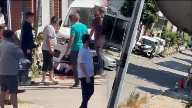 Eşini rahatsız ettiğini öne sürdüğü kişiyi bacağından vurdu