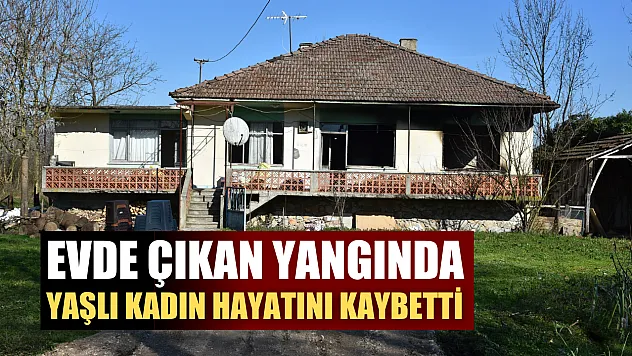 Evde çıkan yangında yaşlı kadın hayatını kaybetti