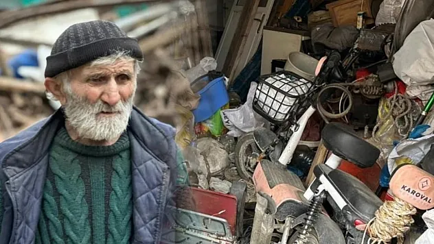 Evinden kamyonlar dolusu çöp çıkarılan 76 yaşındaki adam, çatıdan düşerek hayatını kaybetti