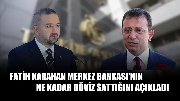 Fatih Karahan Merkez Bankası'nın Ne Kadar Döviz Sattığını Açıkladı