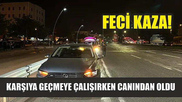 Feci kaza! Karşıya geçmeye çalışırken canından oldu
