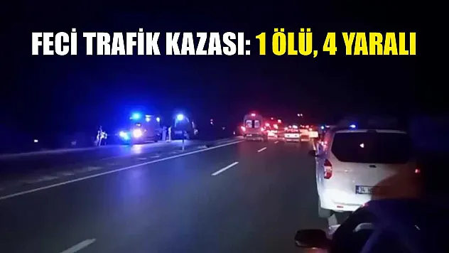 Feci trafik kazası: 1 ölü, 4 yaralı
