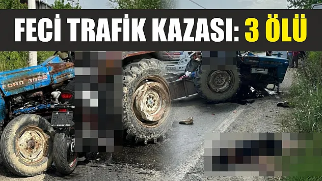 Feci trafik kazası: 3 ölü