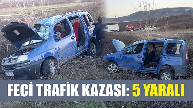 Feci trafik kazası: 5 yaralı