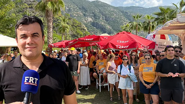 Fethiye açık su yüzme yarışlarında final etabı Kelebekler Vadisi'nde yapıldı