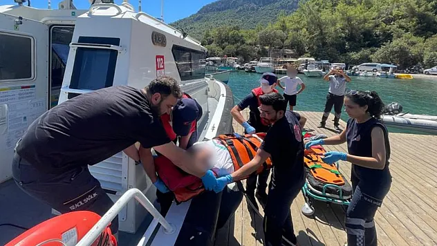 Fethiye Açıklarında Teknede Yaralanan Vatandaş Kurtarıldı