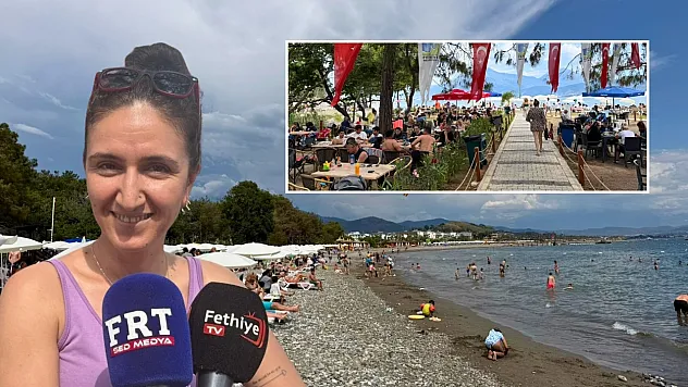 Fethiye Akmaz Plajı'na Bayram Yoğunluğu: 'Fiyatlar Uygun, İlgi Büyük'