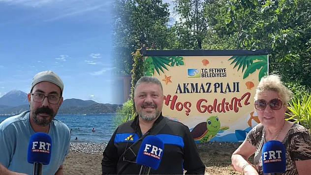 Fethiye Akmaz Plajı'nda pazar yoğunluğu: Vatandaşlar halk plajlarına sahip çıkılmasını istiyor