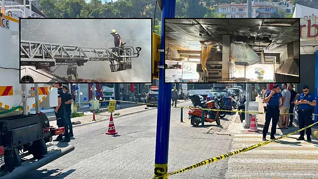 Fethiye Balık Pazarı'ndaki yangın kontrol altına alındı