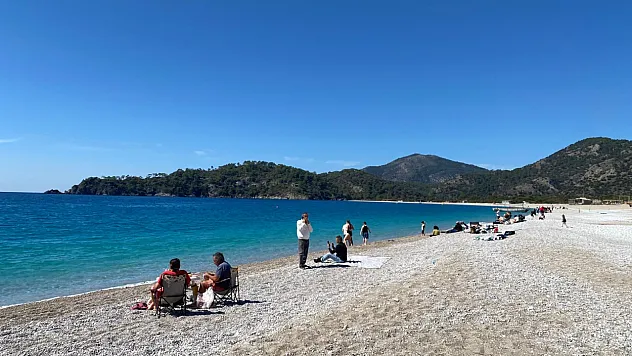 Fethiye Belcekız Plajı Mart Ayında Vatandaşların Tercihi Oldu
