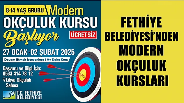 Fethiye Belediyesi'nden Modern Okçuluk Kursları