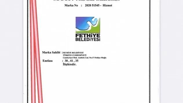 Fethiye Belediyesi'nin logosu tescillendi