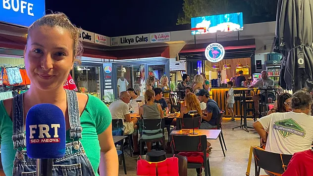 Fethiye Çalış'ta akşam hareketliliği esnafın yüzünü güldürüyor