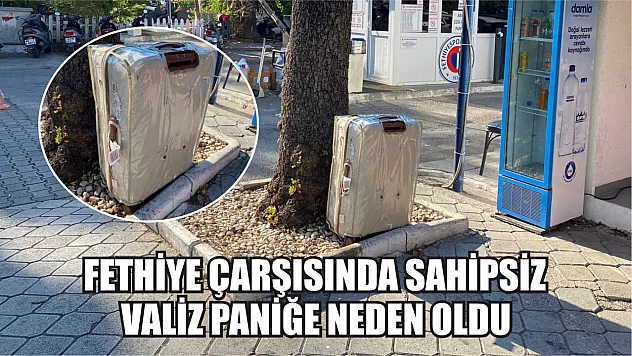 Fethiye çarşısında sahipsiz valiz paniğe neden oldu