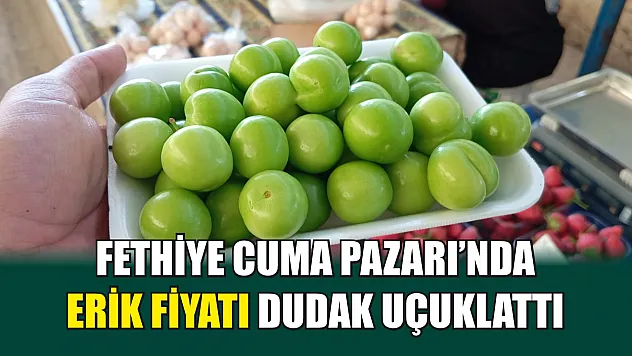 Fethiye Cuma Pazarı'nda Erik Fiyatı Dudak Uçuklattı