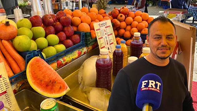 Fethiye Cuma Pazarı'nda vitamin tezgahı