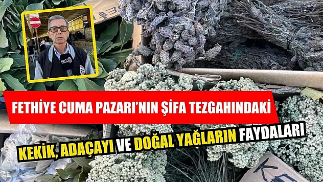 Fethiye Cuma Pazarı'nın Şifa Tezgahındaki Kekik, Adaçayı ve Doğal Yağların Faydaları