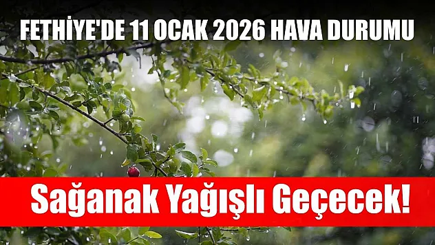 Fethiye'de 11 Ocak 2026 Hava Durumu: Sağanak Yağışlı Geçecek!