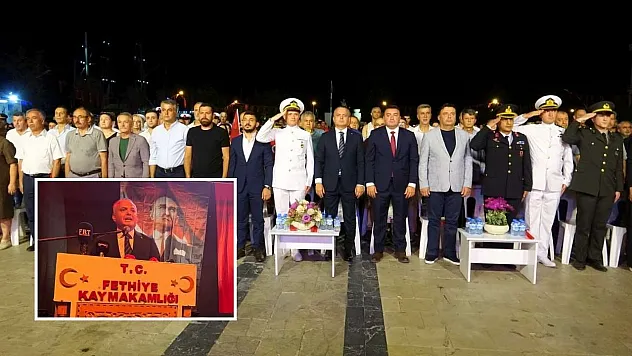 Fethiye'de 15 Temmuz Demokrasi ve Milli Birlik Yürüyüşü Gerçekleştirildi