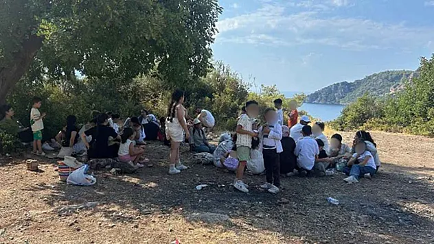Fethiye'de 20'si çocuk 39 düzensiz göçmen yakalandı