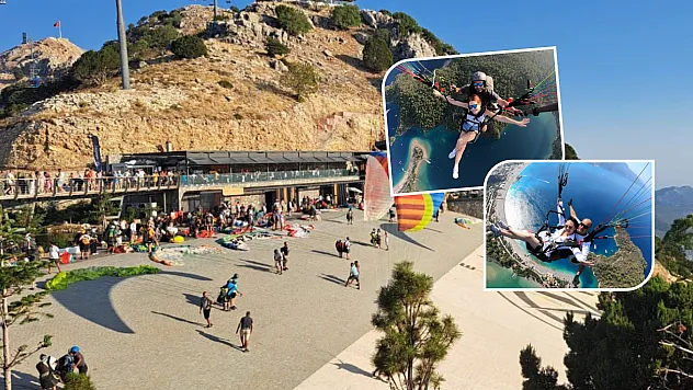 Fethiye'de 7 günde 8 bin 435 kişi yamaç paraşütü yaptı