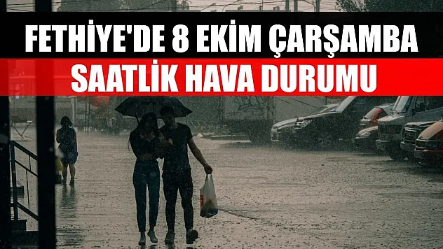 Fethiye'de 8 Ekim Çarşamba Saatlik Hava Durumu