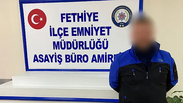 Fethiye'de 9 yıl hapis cezası bulunan hükümlü yakalandı