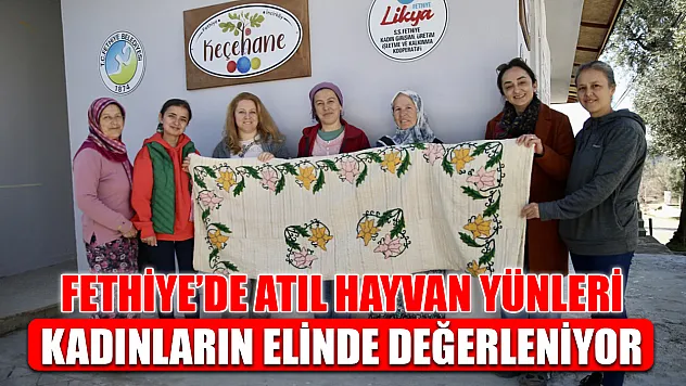 Fethiye'de atıl hayvan yünleri kadınların elinde değerleniyor