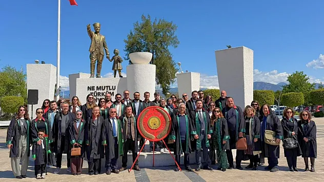 Fethiye'de Avukatlar Günü: 'Hukukun üstünlüğünden vazgeçmeyeceğiz'