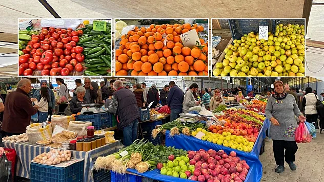 Fethiye'de bayram öncesi kurulan son 'Salı Pazarı'nda etiket fiyatları