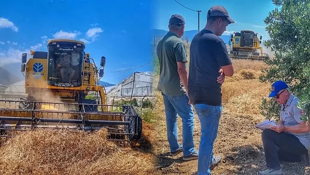 Fethiye'de Biçerdöver Kontrolleri ve Anız Yakma Yasağı Eğitimleri Sürüyor