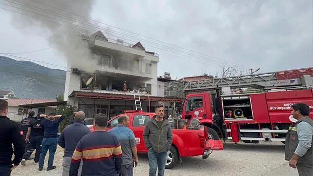 Fethiye'de ev yangını
