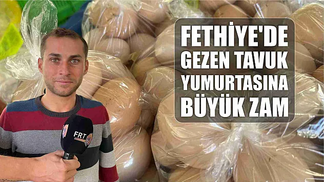 Fethiye'de gezen tavuk yumurtasına büyük zam
