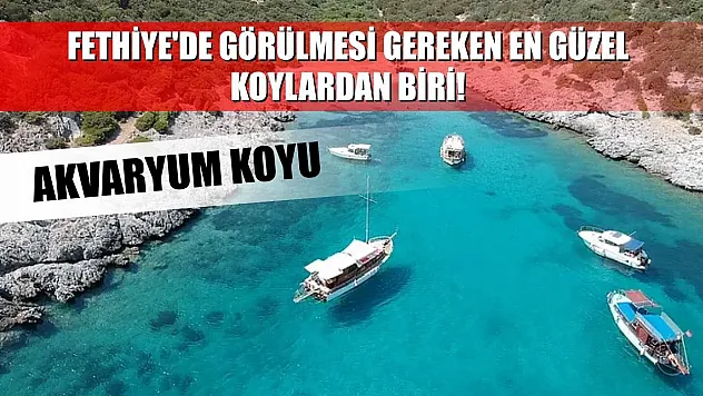 Fethiye'de görülmesi gereken en güzel koylardan biri! Akvaryum Koyu