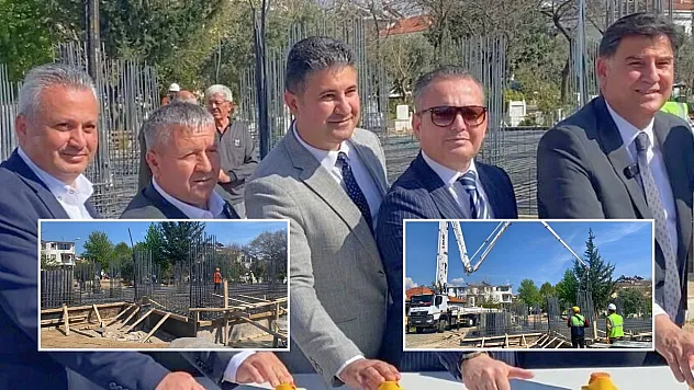 Fethiye'de Hacı Veli Camii yeniden yükseliyor: İlk harç atıldı