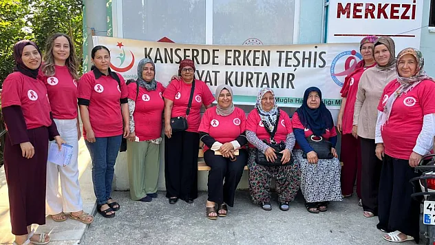 Fethiye'de Halk Sağlığı Haftası kapsamında kanser taraması yapıldı