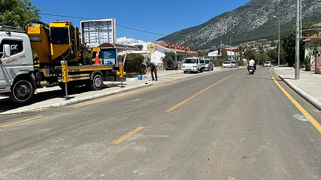 Fethiye'de Hisarönü–Kayaköy bağlantı yolunda çalışmalar sürüyor