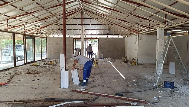 Fethiye'de Karaçulha Halk Evi için çalışmalar sürüyor