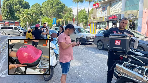 Fethiye'de kask denetimi: Kurallara uymayan sürücülere ceza yağdı