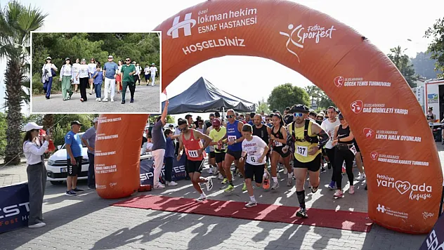 Fethiye'de koşu ve yürüyüş etkinliği yapıldı