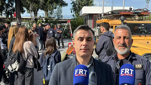 Fethiye'de MELSA Mesleki ve Teknik Anadolu Lisesi'nde afet bilinci eğitimi