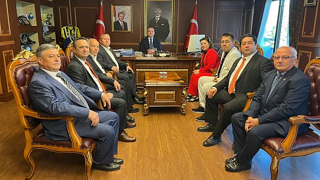 Fethiye'de muhtarlardan Kaymakam Akkaya'ya ziyaret