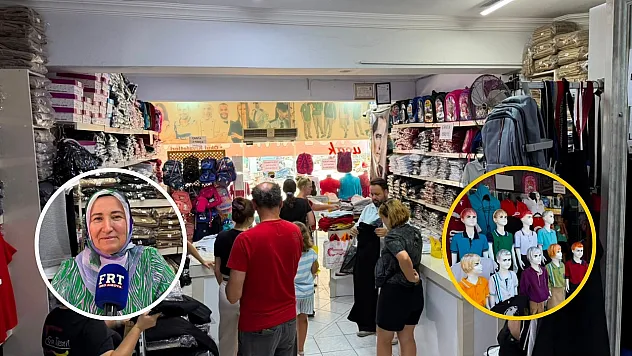 Fethiye'de okul kıyafeti sezonu başladı: Ayfer Kıvrak'tan velilere 'erken alışveriş' çağrısı