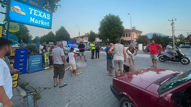 Fethiye'de otomobil ile motosiklet çarpıştı: 2 yaralı