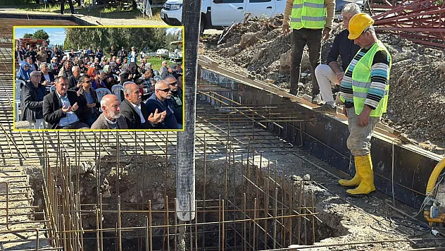 Fethiye'de Sahil Cami'nin temeli dualarla atıldı: Kurban Bayramı'na yetiştirilecek
